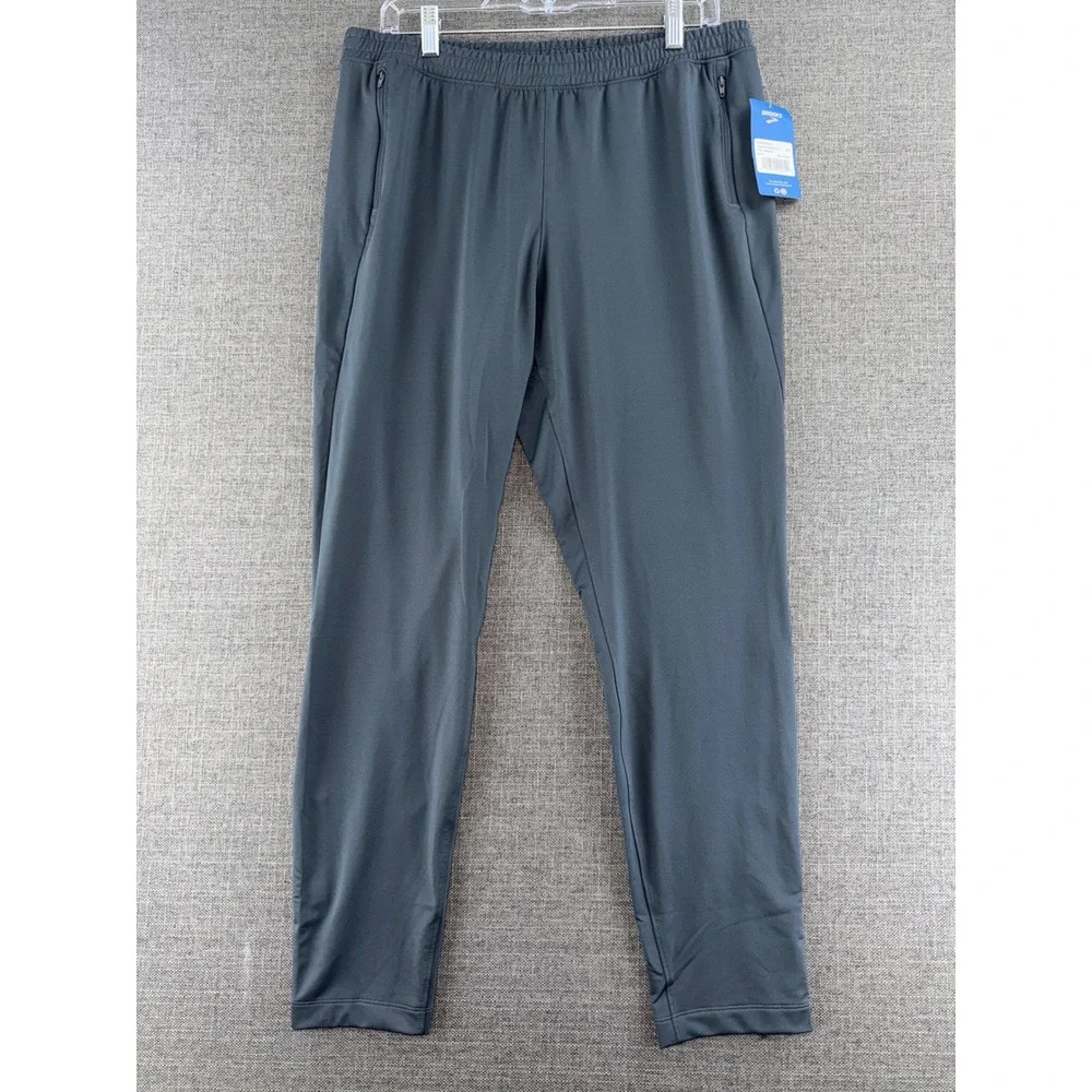 Brooks Spartan Pant Mens Large Asphalt Grey Running Training Trousers 211365